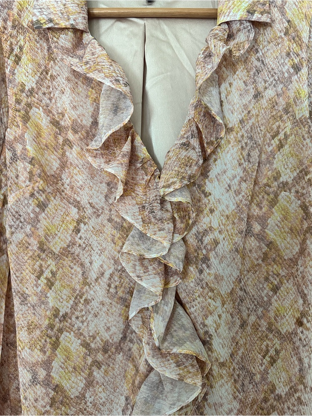 MAJORELLE Ruffled Front Blouse - Picture 4 of 6